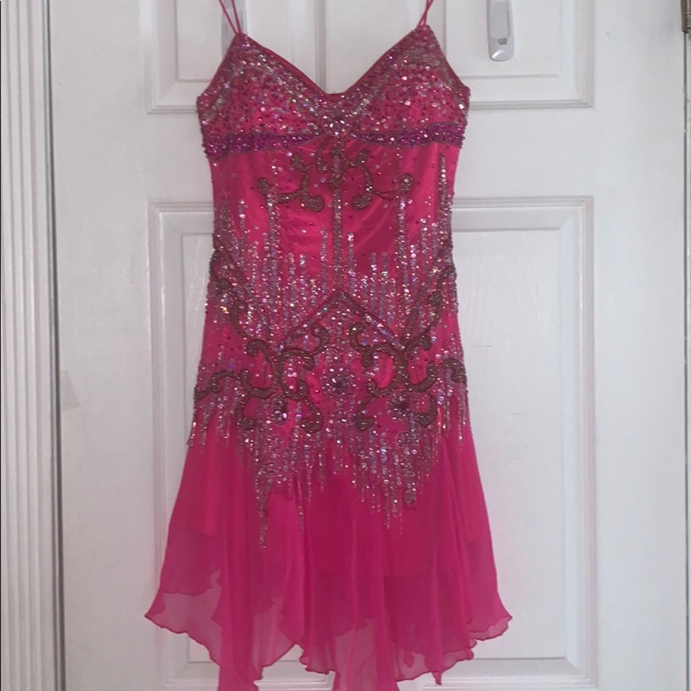 HOT PINK PARTY DRESS